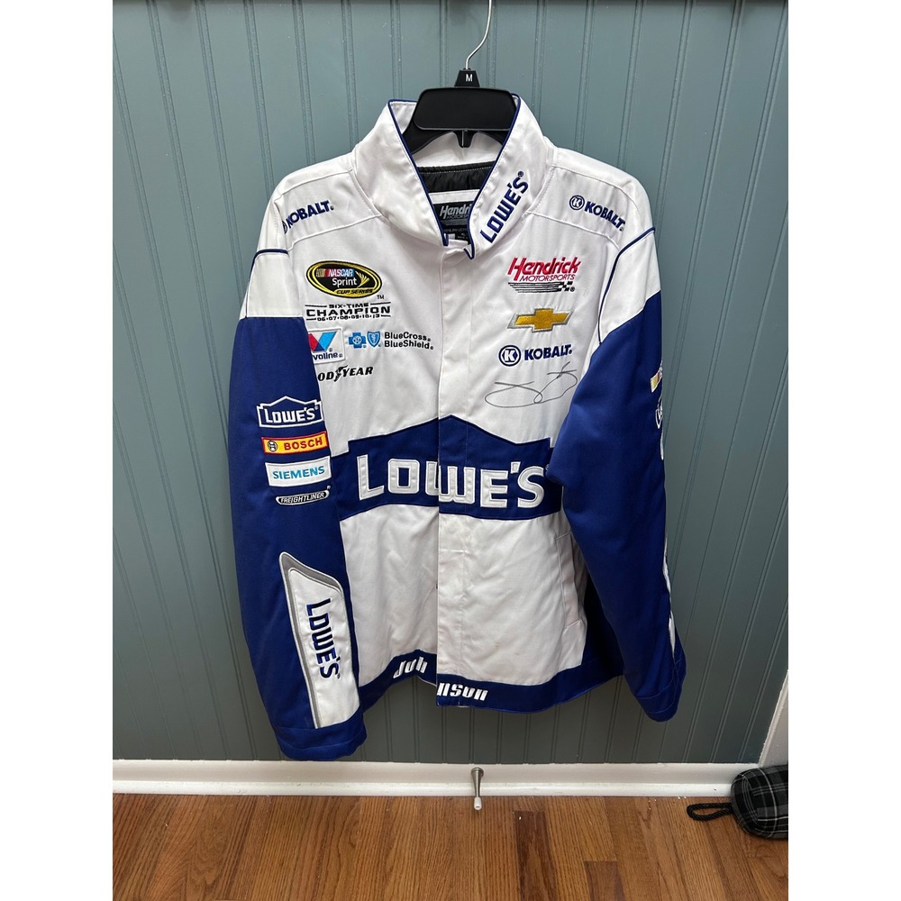 Jimmie Johnson signed Lowe's Hendrick Motorsports NASCAR Jacket Pit Crew XL‎
